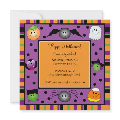 Cute Halloween Party Invitation by celebrateitinvites