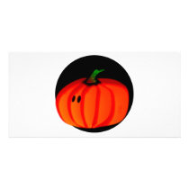 Cute Halloween Pumpkin photo cards