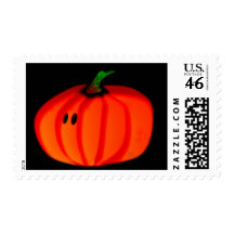 Cute Halloween Pumpkin Postage Stamp