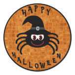 Cute Halloween Spider With Witches Hat stickers