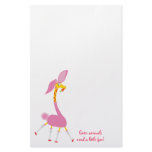 Cute Halloween Stationery: Giraffe in Bunny Suit