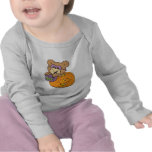 cute halloween teddy bear in pumpkin boo t-shirts