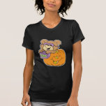 cute halloween teddy bear in pumpkin boo t-shirts