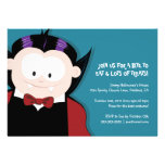 Cute Halloween Vampire | Kids Party Invitation invitations