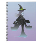 Cute Halloween Witch Spiral Notebook
