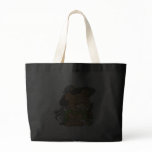 cute halloween witch with black cat teddy bear des canvas bag