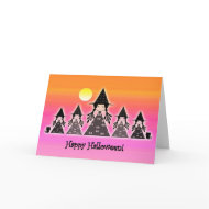 Cute Halloween Witches Card