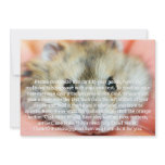 Cute Hamster Face 2 Personalized Invite