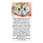 Cute Hamster Face 2 Custom Photo Card