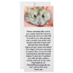 Cute Hamster Face 2 Custom Rack Cards