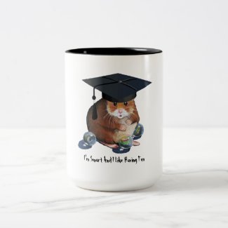 Cute Hamster: Grad Cap, Marbles: Smart And Fun Mugs
