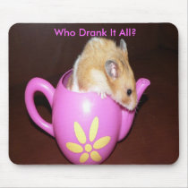 Cute Hamster Mousepad by tonyarosedesigns Cute Hamster Mousepad