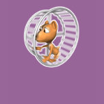 cute hamster running in wheel