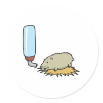 cute hamster with water bottle stickers by doonidesignsanimals cute hamster with water bottle stickers