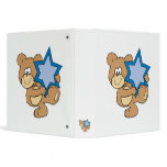 cute hanukkah teddy bear holding star of david binders