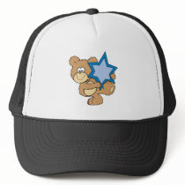 cute hanukkah teddy bear holding star of david hats