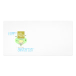 Cute, "Happy 40th Anniversary" design Custom Photo Card