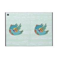 Cute happy bird iPad mini covers