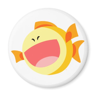 happy goldfish cartoon