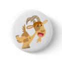 Cute Happy Cartoon Goat Buton Badge buttons
