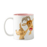 Cute Happy Cartoon Goat Mousepad mugs