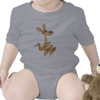 Cute Happy Cartoon Kangaroo Baby shirt