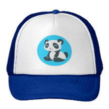 Cute Happy Cartoon Panda Mesh Hat