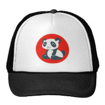 Cute Happy Cartoon Panda Mesh Hat