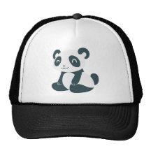 Cute Happy Cartoon Panda Trucker Hat