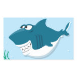 cute happy cartoon shark sticker