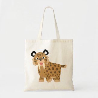 Cute Happy Cartoon Smilodon Bag bag