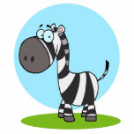 cute happy cartoon zebra acrylic cut out