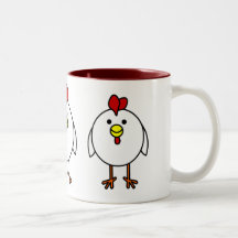 Cute Happy Chicken Coffee Mugs
