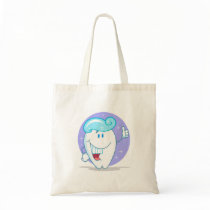 cute happy clean sparkling tooth cartoon character bag