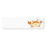 Cute Happy Crab Bumper Sticker
