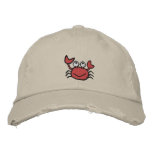 cute happy crab hat baseball cap