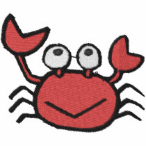 cute happy crab med embroidered shirts by silly_strings cute happy crab med embroidered shirts