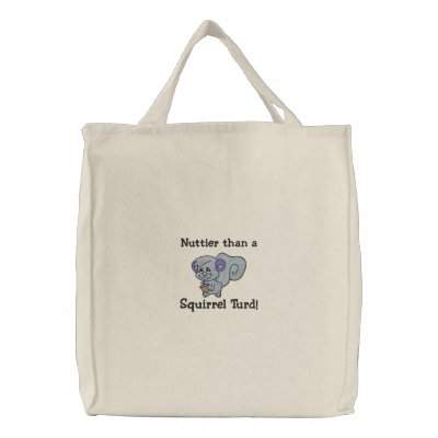 Cute Happy Grey Squirrel, Nuttier than a , Squi... Canvas Bags by silly_strings