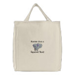 Cute Happy Grey Squirrel, Nuttier than a , Squi... embroidered bags
