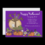 Cute Happy Halloween Party Invitation for Kids