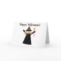 Cute Happy Halloween Witch card