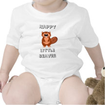 Cute Happy Litte Beaver Shirts