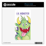 cute happy monster iPhone 4 skins