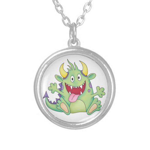 cute happy monster pendants