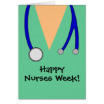 Cute Happy Nurses Week Scrubs Thank You Card