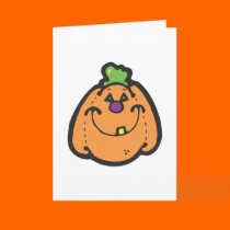 cute happy pumpkin cards