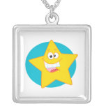 cute happy smiling cartoon star custom jewelry