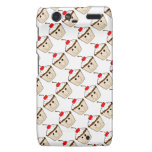 cute happy smiling cupcake with cherry on top motorola droid RAZR case