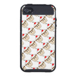 cute happy smiling cupcake with cherry on top iPhone 4 cover