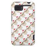 cute happy smiling cupcake with cherry on top HTC vivid cases
